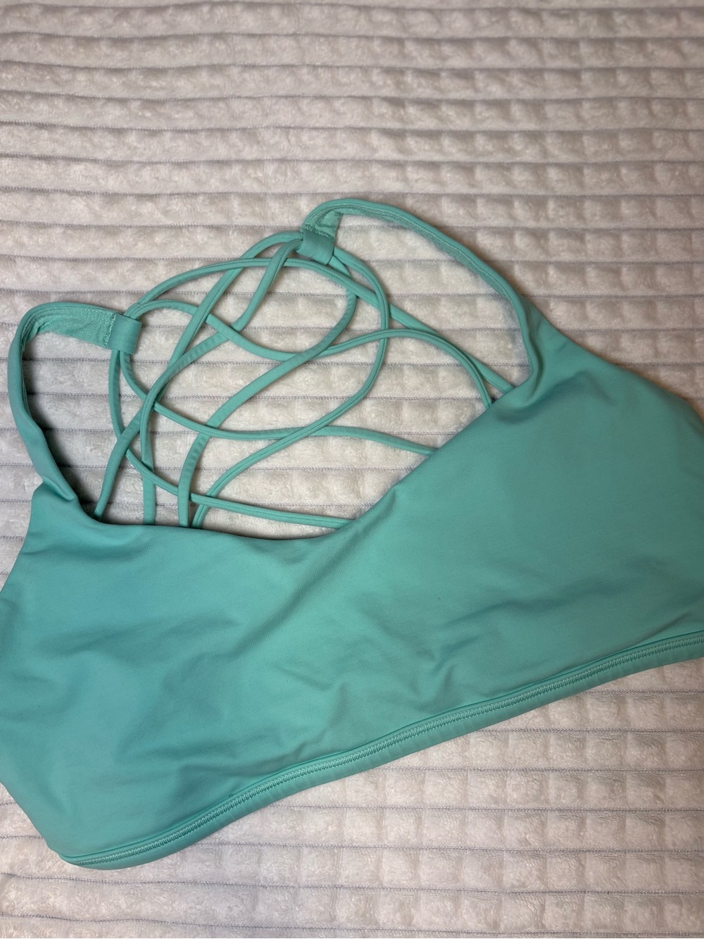 lululemon athletica Mint Green Strappy Sports Bra